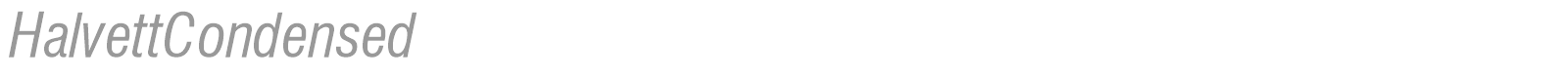 HalvettCondensed font preview